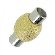 Magnetic claspfor cord 6 mm stainless steel/gold tonex1|raw }}