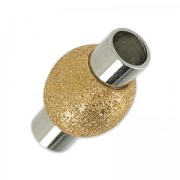 Magnetic claspfor cord 6 mm stainless steel/rose gold tone x1|raw }}