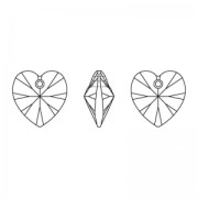 Swarovski 6228 hearts 10.3x10 mm Light Rose AB x6