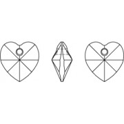 Swarovski 6228 hearts 10.3x10 mm - Reinvented Peridot x6