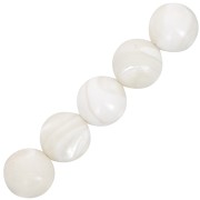 Natural White Shell Bead 13mm x1|raw }}