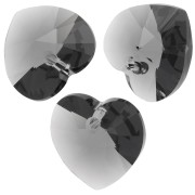 Heart Swarovski 6228 14.4x14 mm Graphite x1