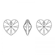 Heart Swarovski 6228 14.4x14 mm Graphite x1