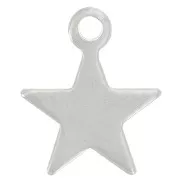 Star Charm 10.5x8.5 mm - 304 Stainless Steel x1