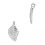 Leaf pendant 13x7 mm stainless steel x1|raw }}