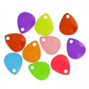 Assortment of facetted pears 16x13 mm Multicolour x25|raw }}