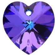 Heart Swarovski 6228 18x17.5 mm Crystal Heliotrope x1