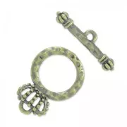 Fermoir T crown 23 mm bronze x1