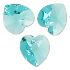 Heart Swarovski 6228 18x17.5 mm Light Turquoise x1