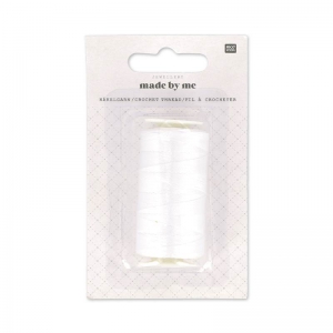 Thread for crochet  Made By Me Nylon white x 300 m