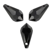 Swarovski 6000 11x5.5 mm Jet drops x8