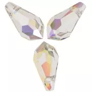 Swarovski 6000 15x7.5 mm Crystal AB drop x2