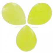 Beads Facetted pears in coloured jade  17x13 mm yellow x4|raw }}