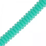 Heishi resin rondelle beads 6x2 mm Green Turquoise x180