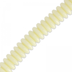 Heishi beads resin rondelles 6x2 mm Ivory x182
