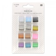 Assortment of coloured stainless steel wire bobbins Made By Me 0.38 mm|raw }}