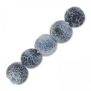 Beads Cracked Agate 4 mm Blue Jean x20|raw }}