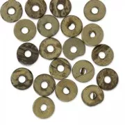 Heishi Rondelles Coco 9 mm Brown x 20