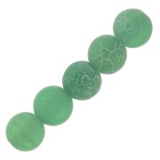 Beads Cracked Agate 4 mm Green Turquoise x20|raw }}