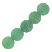Beads Cracked Agate 4 mm Green Turquoise x20