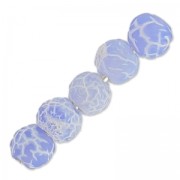 Beads Cracked Agate 4 mm Light Sapphire x20|raw }}