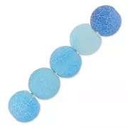 Beads Cracked Agate 4 mm Turquoise x20