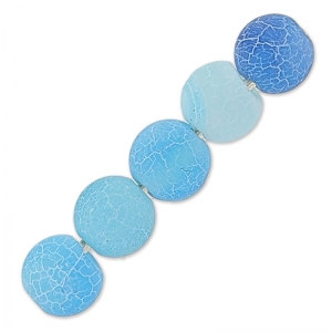 Beads Cracked Agate 4 mm Turquoise x20