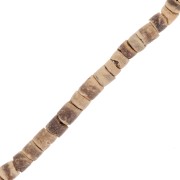 Heishi Coco beads 4 mm brown x58 cm|raw }}