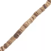 Heishi Coco beads 4 mm brown x58 cm