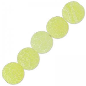 Beads Cracked Agate 6 mm Jonquil x15