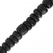 Heishi Coco beads 5 mm black x38cm|raw }}