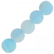 Beads Cracked Agate 6 mm Turquoise x15