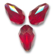 Pear Swarovski 5500 9x6 mm Siam x4