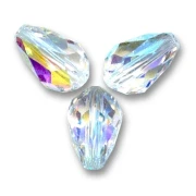 Pear Swarovski 5500 12x8 mm Crystal AB x2
