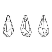 Polygon drop Swarovski 6015 17 mm Crystal Golden Shadow x1