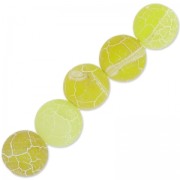 Beads Cracked Agate 8 mm Jonquil x10|raw }}