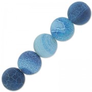 Beads Cracked Agate 8 mm Turquoise x10|raw }}