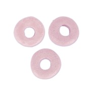 Ceramic rondelles 7 mm Vieux rose x10