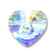 Heart Swarovski 5742 8 mm Crystal AB x1|raw }}