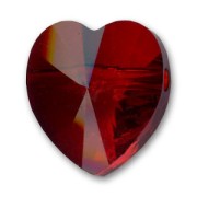 Swarovski Heart 5742, 10 mm, Siam x1