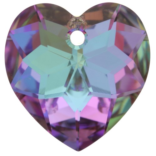 Heart Swarovski 6215 18 mm - Crystal Vitrail Light x1