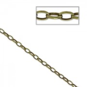 Chain with oval links 2.7mm bronze x 1m
