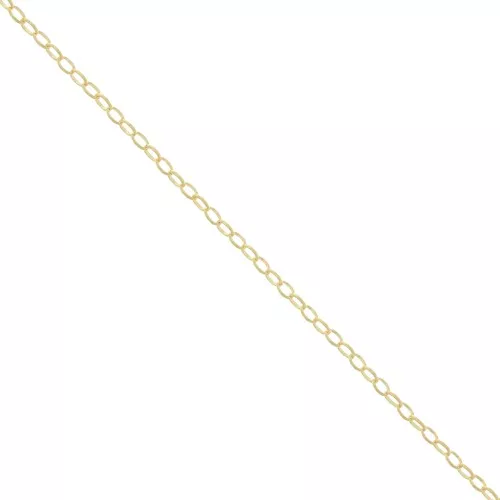 Chain with oval links 2.7mm fine Gold plated x 1m