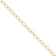 Chain with oval links 2.7mm fine Gold plated x 1m
