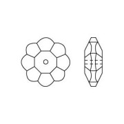 Flower Swarovski 3700 8 mm Crystal AB Unfoiled x1