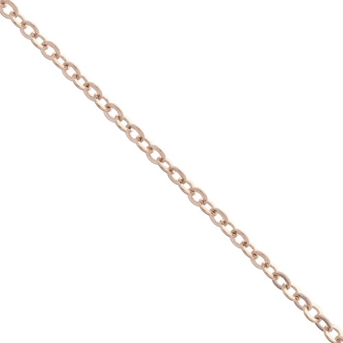 2.2 mm Rose Gold forçat chain x 1m