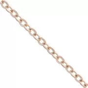 2.2 mm Rose Gold forçat chain x 1m