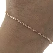 2.2 mm Rose Gold forçat chain x 1m