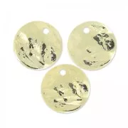 Crumbled sequins 10mm light gold x6