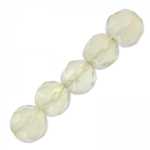 Beads Round facetted beads in coloured agate 4 mm Black Diamond x20